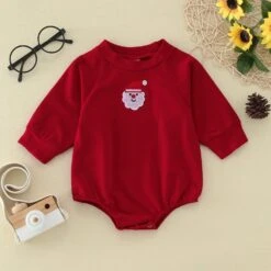NLGToy Cow Print Bébé Garçons Vêtements Infantile Garçons Filles De Noël À Manches Longues Bande Dessinée Pull Romper Body Robe Bébé -Rose Magasin 71KY Cvt1L. AC UL1500