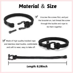 Rose PINKDODO To My Boys Bracelet Cadeaux Pour Fils Petit-fils Bretelles Anniversaire Cadeaux De Noël Pour Adolescents -Rose Magasin 71LFAzo4ATL. AC UL1500