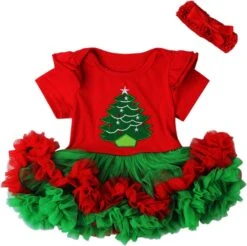 Tendance Tops Pour Adolescents Filles De Noël Infantile Nouveau-né Bébé Filles À Manches Courtes Bande Dessinée Tulle Robe Romper Filles Bébé