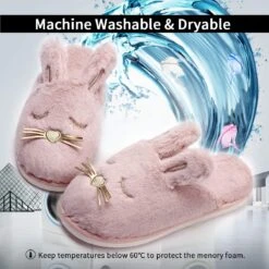 Caramella Bubble Kids Bunny Plush Chaussons Pour Filles Garçons: Cadeaux De Noël Mignon Chaud Puzzy Animal House Chaussures -Toddler Fluffy Indoor Bedroom Chaussons -Rose Magasin 71NmvkwLvGL. AC UL1200