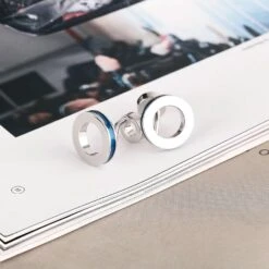 Banemi Boutons De Manchette Outils, Boutons De Manchette Argent En Acier Inoxydable Ensembles Ronds Pour Le Dîner De Noël 1.8X1.8CM -Rose Magasin 71Q5fkM1FeL. AC UL1500