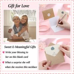 UPROMI Fille Petite-fille Collier, Double Coeur Collier, Graduation Anniversaire Retour à L'école Bijoux De Noël Cadeaux Pour Femmes Adolescentes Filles -Rose Magasin 71R5XieCMCL. AC UL1500