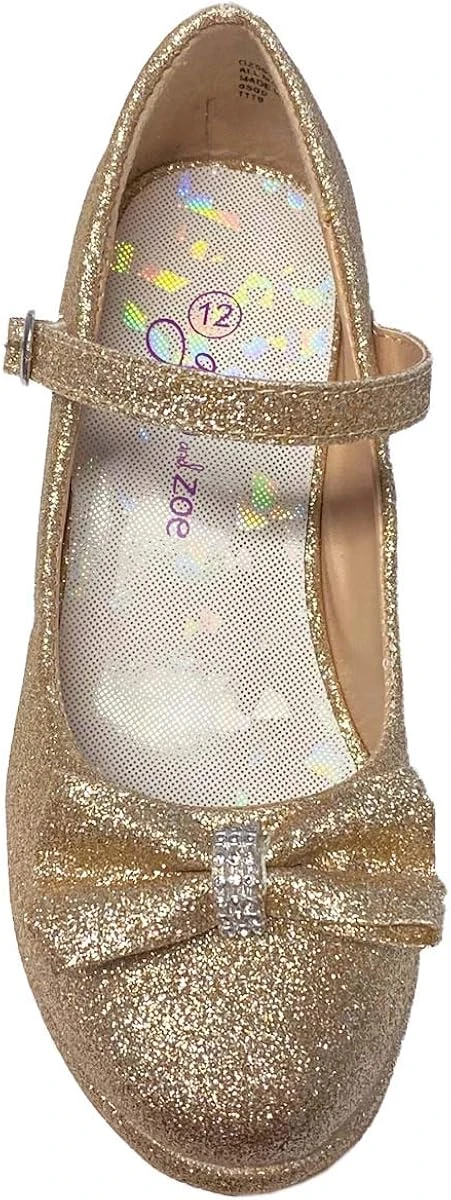 Rose Princesse Fleur Fille Robe Chaussures Pour Mariages Et Noël - Grande Et Petite Fille 2 Pouce Talon Haut Avec Étincelle Et Sangle 6 Rose Princesse Fleur Fille Robe Chaussures Pour Mariages Et Noël - Grande Et Petite Fille 2 Pouce Talon Haut Avec Étincelle Et Sangle – Image 4