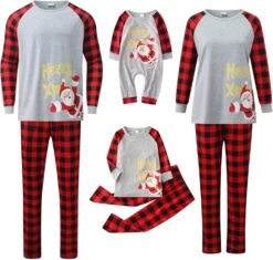 XBKPLO Family Pyjamas, Pyjamas De Noël, Pyjamas Décoratifs Ensemble Avec Divers Motifs Correspondant Family Pyjama