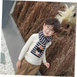 NOLITOY 3 Pcs Dessins Animés écharpe écharpe Châle Hiver Écharpe écharpe Chaude Hiver Tricot Foulards Enfant Noël -Rose Magasin 71RtlJ8HJrL. AC UL1244