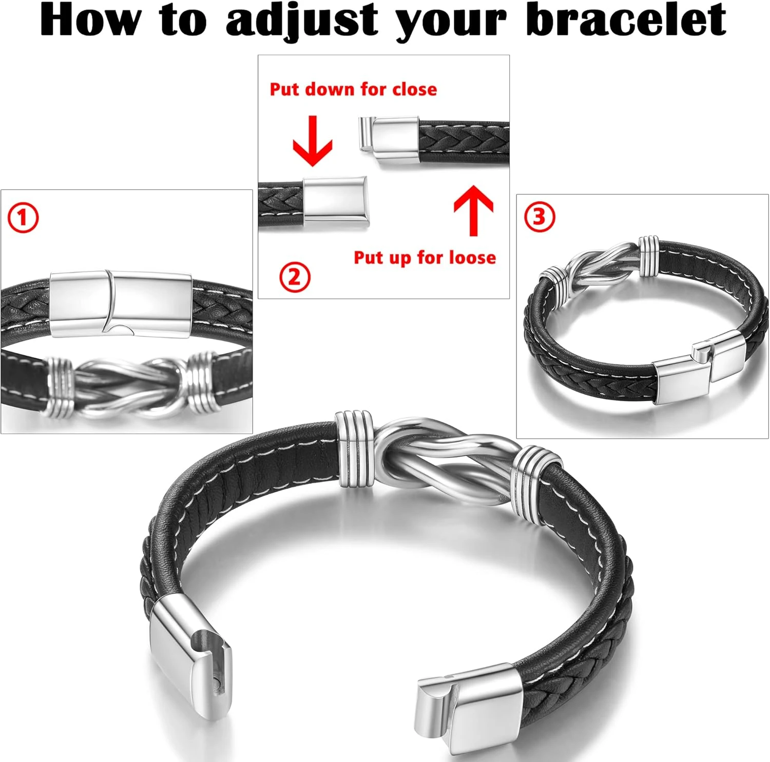 Bracelet En Tarse Pour Fils / Petit-fils / Neveu, Cadeaux Pour Adolescents Bracelet En Cuir Inspirant, Confirmation De Fin D'études Anniversaire Retour à L'école Cadeaux De Noël 6 Bracelet En Tarse Pour Fils / Petit-fils / Neveu, Cadeaux Pour Adolescents Bracelet En Cuir Inspirant, Confirmation De Fin D'études Anniversaire Retour à L'école Cadeaux De Noël – Image 4