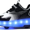 Patins à Rouleaux à Araignée BFOEL Chaussures à éclairage Avec USB Chargable Led Sport Sneaker Pour Garçons Filles Enfants Anniversaire Thanksgiving Jour De Noël Meilleur Cadeau