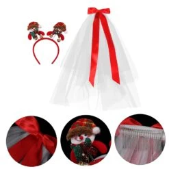 Toddmomy 1 Set Veil Bow Antler Bandeau Mariée Voiles Pour Mariage Nativité Costumes Pour Noël Chapeaux De Rennes Costume Coiffe De Noël Coiffe Filles Voile Bandeau Mesh -Rose Magasin 71U97MwfKmL. SL1500