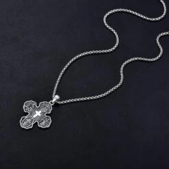 MeetMuse Crâne/Hamsa/Croix/Espace/Ange De La Mort/Étoile De David Collier Pour Hommes Femmes 925 Sterling Argent Pendentif Bijoux Pour Noël Anniversaire -Rose Magasin 71Ukz3urubL. AC UL1500