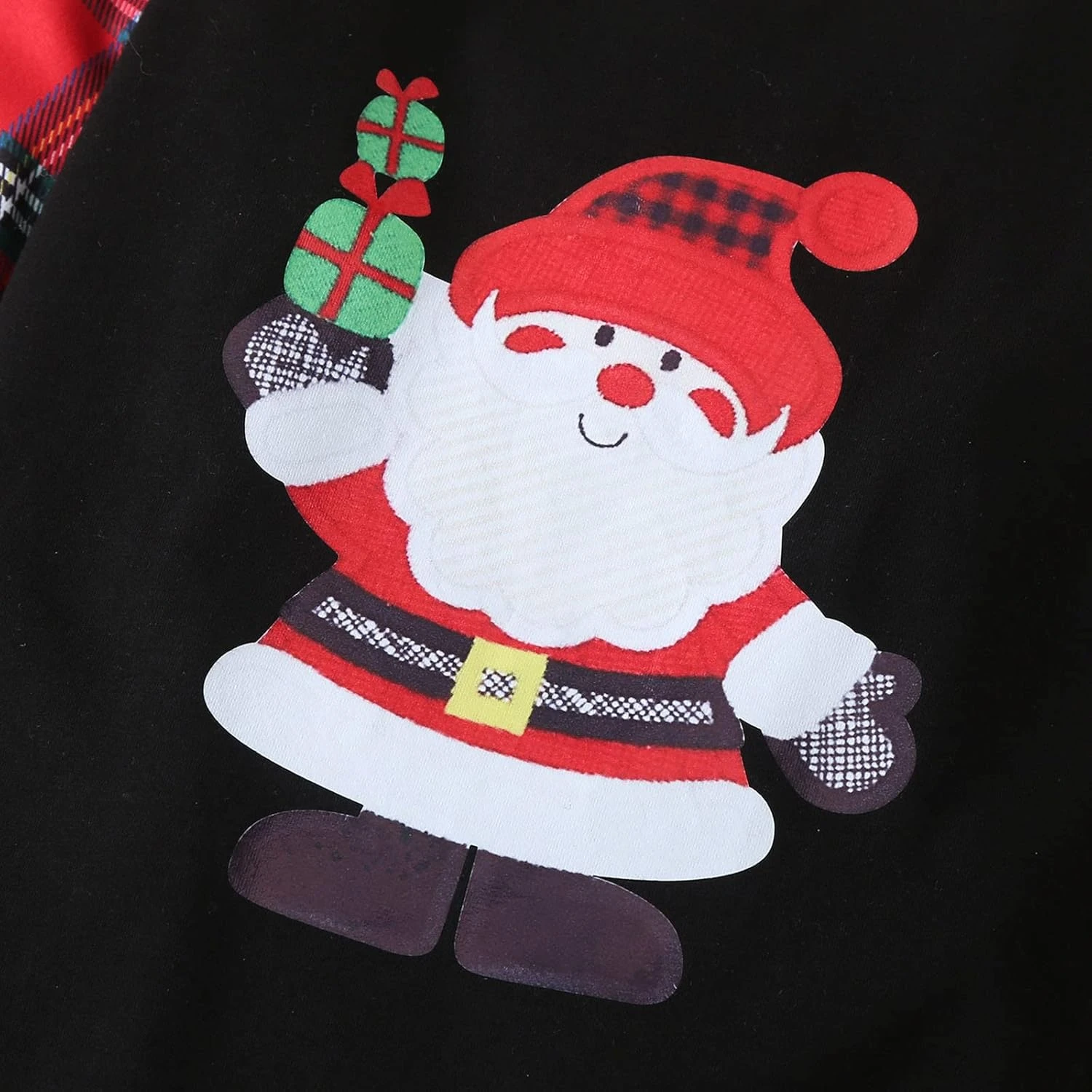 NLGToy Bébé Garçon Linge Romper Enfant Enfants Filles Garçons Infantile Mignon De Noël Cartoon Vieil Homme Imprime Romper Combinaison (Noir, 6-9 Mois) 5 NLGToy Bébé Garçon Linge Romper Enfant Enfants Filles Garçons Infantile Mignon De Noël Cartoon Vieil Homme Imprime Romper Combinaison (Noir, 6-9 Mois) – Image 3