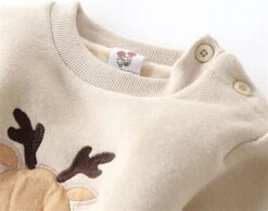 Noël Enfants Enfant Enfant Enfant Enfant Nouveau-né Garçons Filles Animaux De Bande Dessinée À Manches Longues Épais Pull Sweat-shirt Garçons -Rose Magasin 71WSQ2J585L. AC UL1500