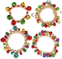 ARATLENCH Noël Jingle Bell Bracelet Coloré Bow Bonhomme De Neige De Noël Arbre Perlé Chram Stretch Bracelet Nouveauté Noël Vacances Jingle Bells Bracelets Set Pour Femmes Filles -Rose Magasin 71a1l4fUDLL. AC UL1280