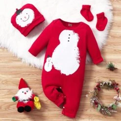 NLGToy Romper Costume Enfant Garçons Enfant Garçons Enfants Filles Garçons Infantile Mignon De Noël Cartoon Bonhomme De Neige Imprime Romper Combinaison (Rouge, 9-12 Mois) -Rose Magasin 71aPXrFIjhL. AC SL1500