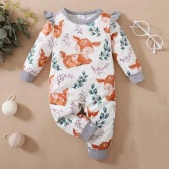 Infantile Garçon Vêtements D'hiver De Noël Infantile Nouveau-né Bébé Garçons Filles À Manches Longues Mignon Bande Dessinée Impression Patchwork Romper Combinaison (Pink, 12-18 Mois) -Rose Magasin 71aQt3fPyhL. AC SL1500