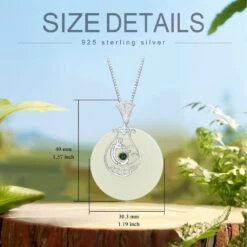 JKR Naturel Jade Collier Pour Femmes Sterling Argent Bonne Fortune/Phoenix/Butterfly/Shirt En Forme De Hetian Jade Pendentif Collier Pour Filles Maman D'anniversaire Cadeaux De Noël -Rose Magasin 71bqnOhjaUL. AC UL1500