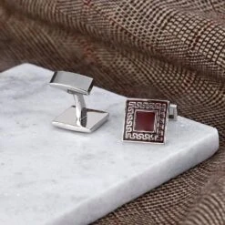 Banemi Eternity Boutons De Manchette, Boutons De Manchette Petit Motif Carré En Acier Inoxydable Ensembles Pour Dîner De Noël 1.5X1.5CM -Rose Magasin 71e5POxuPgL. AC UL1500