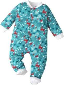 Bébé Fille Rompers Noël Infantile Nouveau-né Bébé Garçons Filles à Manches Longues Mignon Bande Dessinée Imprimer Premier Anniversaire Romper Garçon