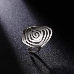 Dreamtimes Tourbillon Géométrique Anneau Spiral Tourbillon Anneau Tressé Wrap Style Femmes En Acier Inoxydable Exagéré Réglable Pouce Ouvert Anneau De Mode Bijoux Cadeau Pour Femme Petite Amie Jour De Noël/Valentin Jour Cadeau -Rose Magasin 71heye hY5L. AC UL1500