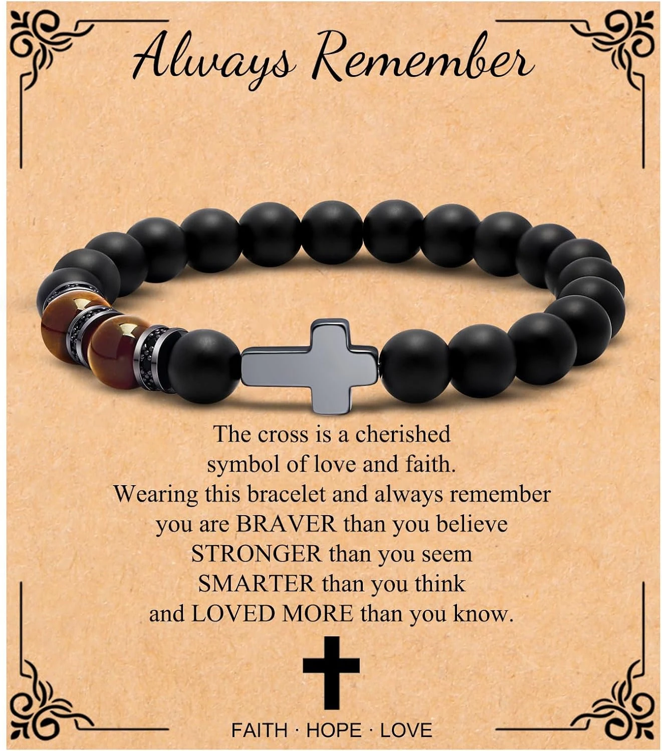 Cadeaux De Bracelet Croisé Pour Fils, Petit-fils, Papa, Mari, Parrain, Hommes - Anniversaire Graduation Retraite Noël Cadeau Chrétien Pour Adolescents Garçons Hommes 3 Cadeaux De Bracelet Croisé Pour Fils, Petit-fils, Papa, Mari, Parrain, Hommes - Anniversaire Graduation Retraite Noël Cadeau Chrétien Pour Adolescents Garçons Hommes