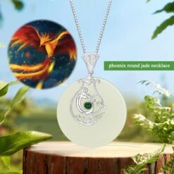JKR Naturel Jade Collier Pour Femmes Sterling Argent Bonne Fortune/Phoenix/Butterfly/Shirt En Forme De Hetian Jade Pendentif Collier Pour Filles Maman D'anniversaire Cadeaux De Noël -Rose Magasin 71k7g20q7PL. AC UL1500