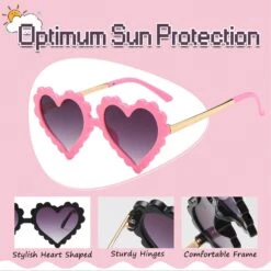 UTTPLL Enfants Fille Coeur En Forme Lunettes De Soleil Halloween Noël Parti Lunettes Pour Photographie Extérieur Plage UV 400 Protection 10 UTTPLL Enfants Fille Coeur En Forme Lunettes De Soleil Halloween Noël Parti Lunettes Pour Photographie Extérieur Plage UV 400 Protection -Rose Magasin 71kcZHsI7QL. AC UL1500