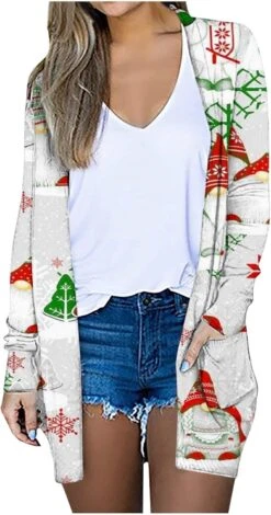 Juniors Chaud Fuzzy Cardigan Outfit Survêtement Pour Femmes À Manches Longues Festival Noël Hiver Automne Outfit 2023