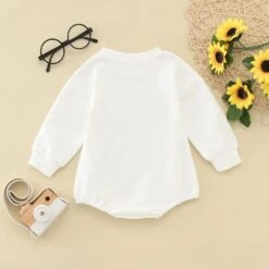 Romper Nouveau-né Bébé Fille Garçon De Noël Tenues À Manches Longues Santa Lettre Imprimé Crewneck Romper (Blanc, 18-24 Mois) -Rose Magasin 71lOnsmWDIL. AC SL1500