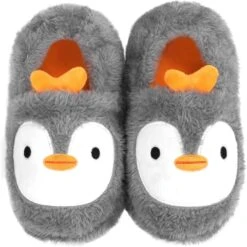 PURFUN Super Mignon Bande Dessinée Animaux Pantoufles Pour Enfants, Filles Garçons Witner Thermique Maison Pantoufles Doux En Peluche Accueil Chaussures Intérieures Anti-Slip Booties Chaussures Pour Halloween Noël
