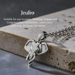 Jeulia Sterling Argent Collier Pour Hommes Femmes Éléphant Girafe Animal Pendentif Lien Chaîne Cool Bijoux Hypoallergénique D'anniversaire De Noël Cadeaux Pour Femmes Mariée Adolescent Filles Avec Boîte-cadeau -Rose Magasin 71mjNdzE1EL. AC UL1500