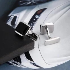 Banemi Boutons De Manchette Robe Chemises, Tuxedo Boutons De Manchette Et Studs Noir Acier Rectangle Cristal Ensembles Pour Dîner De Noël 1.5X1.5CM -Rose Magasin 71nCwMYiBkL. AC UL1500