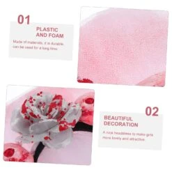 Amosfun 1Pc Halloween Headband Noël Ornements Headwear Pour Les Femmes Filles Voile Voile Fleur Voile Headband Halloween Bloody Décorations Halloween Fête Headband Plastique Cosmétique Costume Démon -Rose Magasin 71oDoMPrCvL. SL1500