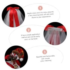 Toddmomy 1 Set Veil Bow Antler Bandeau Mariée Voiles Pour Mariage Nativité Costumes Pour Noël Chapeaux De Rennes Costume Coiffe De Noël Coiffe Filles Voile Bandeau Mesh -Rose Magasin 71oiLhq8q1L. SL1500