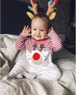 NLGToy Bubble Romper Garçon Infantile Bébé Filles Garçons Deux-pièces Ensemble Cerf Rayé Romper À Manches Longues Combinaison De Noël Vêtements -Rose Magasin 71pCs9PhqwL. AC UL1500