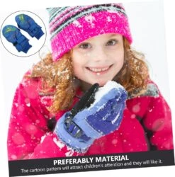 TENDYCOCO 1 Paire Enfants Chaud Gants Vélo Gants Pour Tricot Gants Filles Gant Neige Gants De Noël Chaud Gants Bébé Chaud Gants Ski Gants Enfants Ski Gants -Rose Magasin 71qnJWeT1lL. AC SL1500