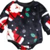 Sfdgfhyf Mode Body Pour Bébé Enfants Enfants Enfant De Noël Imprimé À Manches Longues Mignon De Noël Romper Combinaison -Rose Magasin 71ri2L1VDL. AC UL1500 1
