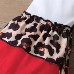 Bébé Fille Dentelle Romper Noël Infant Nouveau-né Bébé Garçons Filles À Manches Longues Leopard Print Patchwork Footless Pyjamas -Rose Magasin 71w 73jKpaL. AC UL1500