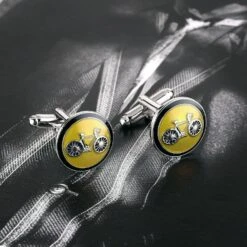 Banemi Boutons De Manchette Pour Mari, Boutons De Manchette Argent Pour Groom En Acier Inoxydable Ensembles Ronds Pour Dîner De Noël 1.7X1.7CM -Rose Magasin 71ySSOfebpL. AC UL1500