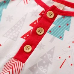 NLGToy Baby Pyjamas Romper Set Patchwork Noël Bébé Imprimer Combinaison Infantile Outfit Rayé Garçons Romper & Combinaison (Blanc, 12-18 Mois) -Rose Magasin 71ycMNtKB1L. AC SL1500