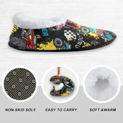 Ceiurey Enfants Garçons Filles Pantoufles Doux Mémoire Mousse Intérieur Toddler Maison Slipper Non Slip Spa Voyage Ménage Chaussures Pour Hiver Maison Chambre De Noël Halloween Vache Voiture Canard Léopard -Rose Magasin 81 EFwxBYbL. AC UL1500