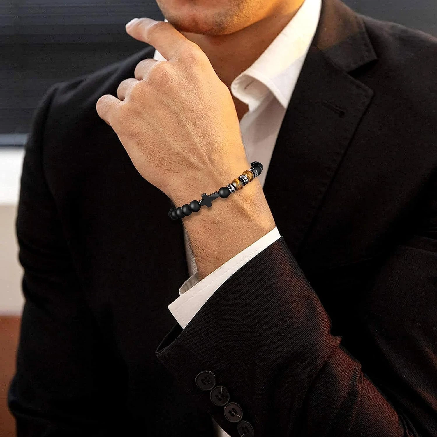 Cadeaux De Bracelet Croisé Pour Fils, Petit-fils, Papa, Mari, Parrain, Hommes - Anniversaire Graduation Retraite Noël Cadeau Chrétien Pour Adolescents Garçons Hommes 5 Cadeaux De Bracelet Croisé Pour Fils, Petit-fils, Papa, Mari, Parrain, Hommes - Anniversaire Graduation Retraite Noël Cadeau Chrétien Pour Adolescents Garçons Hommes – Image 3