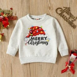 MYNKYLL Infant Boys Filles De Noël À Manches Longues Dessin Animé Pullover Sweat Tops Toddler Veste Garçon -Rose Magasin 8125MiKlovL. AC UL1500