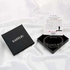 Cadeau En Cuir Tressé Noir Pour Homme Papa Époux Petit Ami Fils Petit-fils Frère Forever Lié Ensemble Pour Noël Anniversaire Fête Des Pères Anniversaire Fermoir En Acier Inoxydable Pour Hommes 7,5-9 Pouces -Rose Magasin 8148d8voyKL. AC UL1500