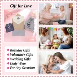 UPROMI Fille Petite-fille Collier, Double Coeur Collier, Graduation Anniversaire Retour à L'école Bijoux De Noël Cadeaux Pour Femmes Adolescentes Filles -Rose Magasin 81C5ByC vHL. AC UL1500