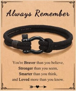 Rose PINKDODO To My Boys Bracelet Cadeaux Pour Fils Petit-fils Bretelles Anniversaire Cadeaux De Noël Pour Adolescents