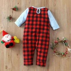 NLGToy Pâques Tenues Pour Bébé Garçon Enfant Enfants Filles Garçons Infantile Mignon De Noël Dessin Animé Vieil Homme Plaid Prints Romper Jumpsuit R (Rouge, 6-9 Mois) -Rose Magasin 81IQ3JrYKcL. AC SL1500