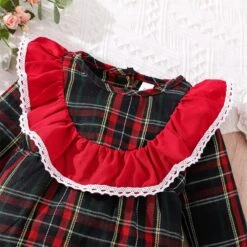 Garçon Vêtements Dinosaure Nouveau-né Infantile Bébé Filles Garçons De Noël Vêtements Plaid Romper à Manches Évasées Trois Chemise -Rose Magasin 81LBDmps5DL. AC UL1500