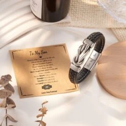 Bracelet En Tarse Pour Fils / Petit-fils / Neveu, Cadeaux Pour Adolescents Bracelet En Cuir Inspirant, Confirmation De Fin D'études Anniversaire Retour à L'école Cadeaux De Noël 10 Bracelet En Tarse Pour Fils / Petit-fils / Neveu, Cadeaux Pour Adolescents Bracelet En Cuir Inspirant, Confirmation De Fin D'études Anniversaire Retour à L'école Cadeaux De Noël -Rose Magasin 81Oa991cq7L. AC UL1500