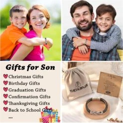 Bracelet En Tarse Pour Fils / Petit-fils / Neveu, Cadeaux Pour Adolescents Bracelet En Cuir Inspirant, Confirmation De Fin D'études Anniversaire Retour à L'école Cadeaux De Noël 13 Bracelet En Tarse Pour Fils / Petit-fils / Neveu, Cadeaux Pour Adolescents Bracelet En Cuir Inspirant, Confirmation De Fin D'études Anniversaire Retour à L'école Cadeaux De Noël -Rose Magasin 81RI36GwdTL. AC UL1500