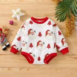 NLGToy Enfant Romper Garçons Noël Infantile Bébé Garçons Filles Bande Dessinée À Manches Longues Body Romper Noël Bébé Garçon 24 Mois -Rose Magasin 81SbSW8FPGL. AC UL1500 1