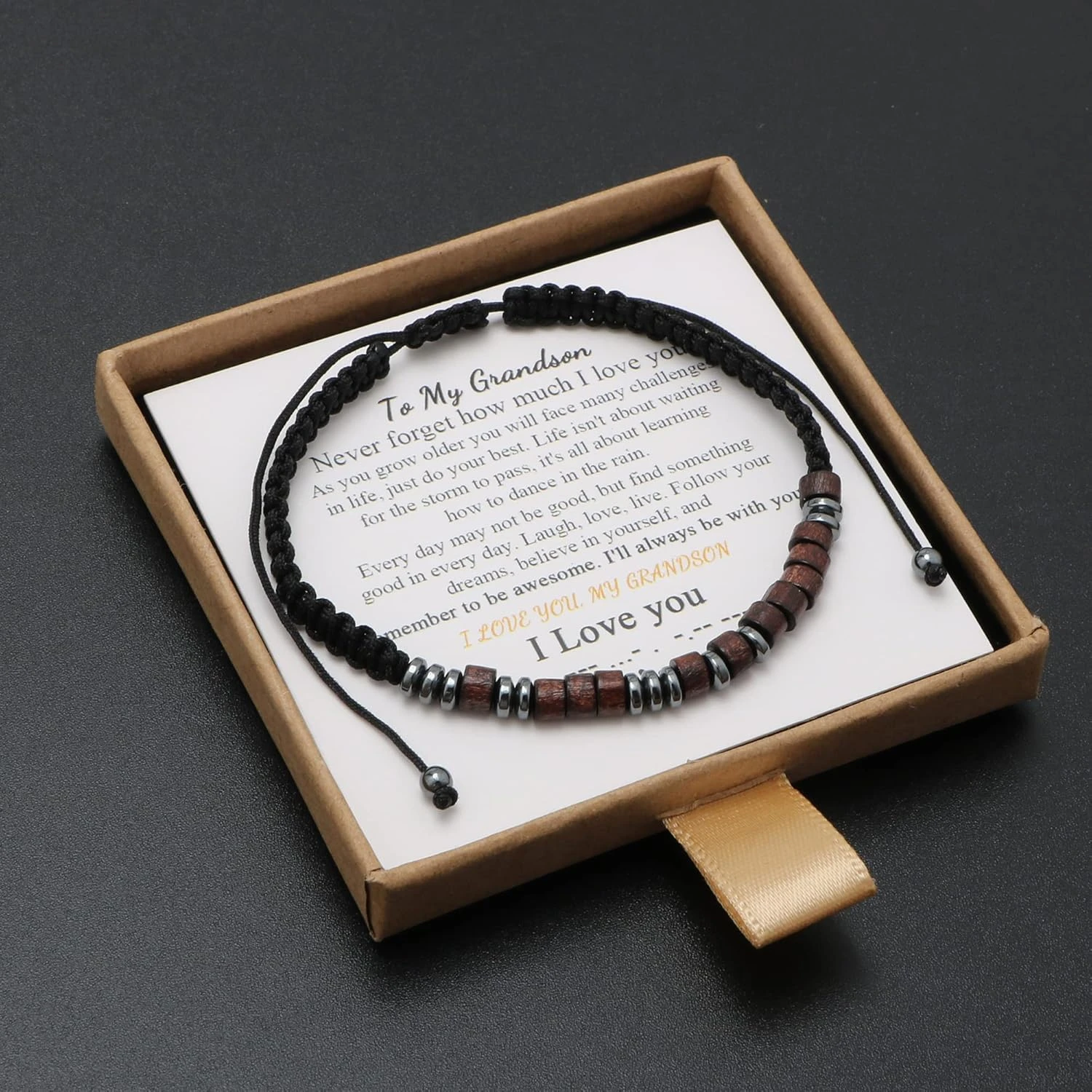 Bracelets De Code Morse JoycuFF Pour Femmes Hommes Cadeaux Pour Lui Petite Amie Petite Amie Maman Fille Fille Fils Petite Fille Grand-fils Anniversaire Anniversaire Anniversaire Anniversaire Noël Wrap Brin Bring Bracelet 8 Bracelets De Code Morse JoycuFF Pour Femmes Hommes Cadeaux Pour Lui Petite Amie Petite Amie Maman Fille Fille Fils Petite Fille Grand-fils Anniversaire Anniversaire Anniversaire Anniversaire Noël Wrap Brin Bring Bracelet – Image 6